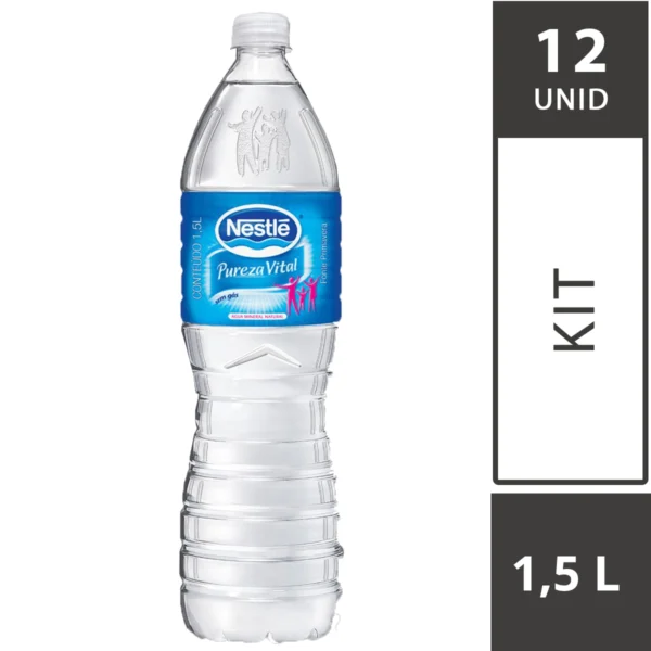 Água Mineral sem Gás Pureza Vital Nestlé 1,5L