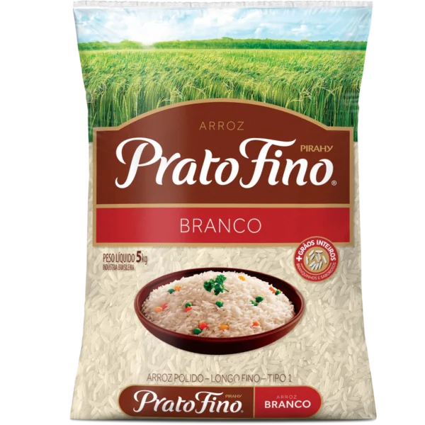 Arroz Agulhinha Tipo 1 PRATO FINO Pacote 5kg